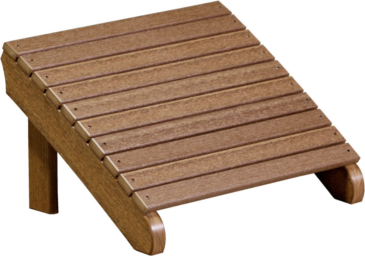 Deluxe Adirondack Footrest Antique Mahogany