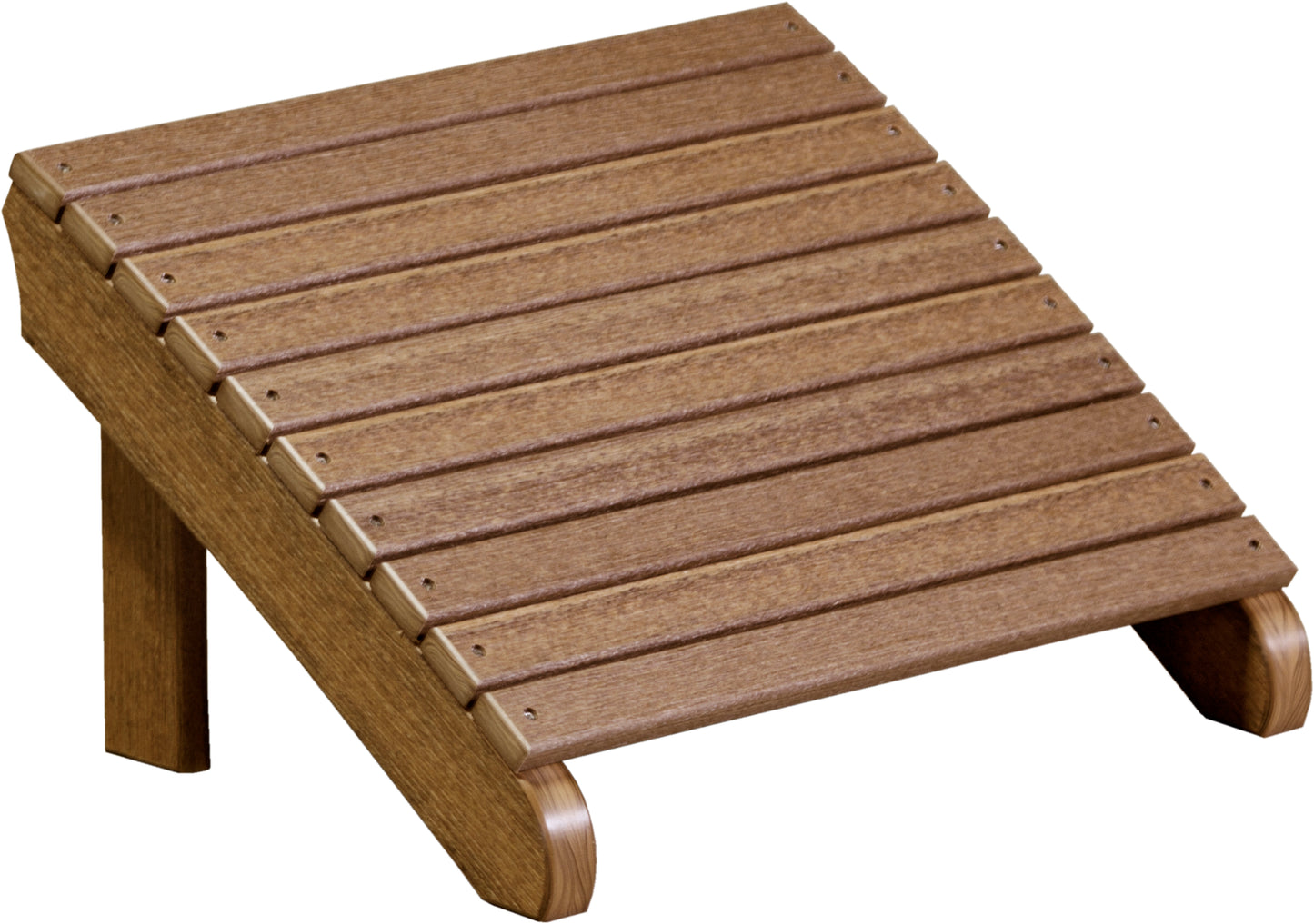 Deluxe Adirondack Footrest Antique Mahogany