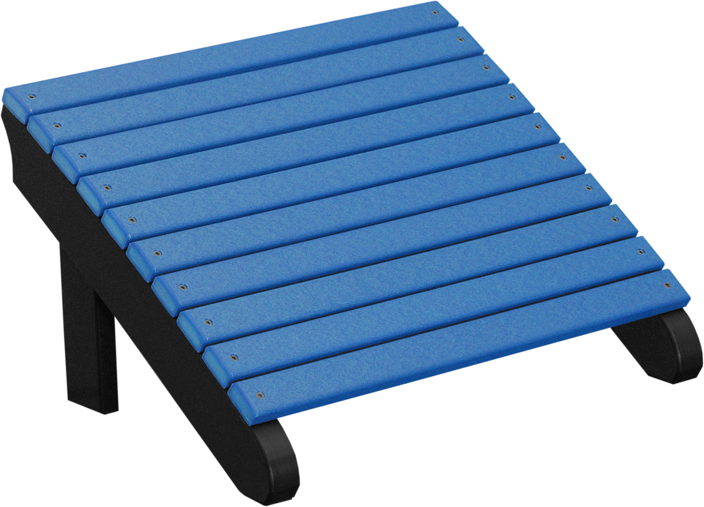 Deluxe Adirondack Footrest Blue & Black