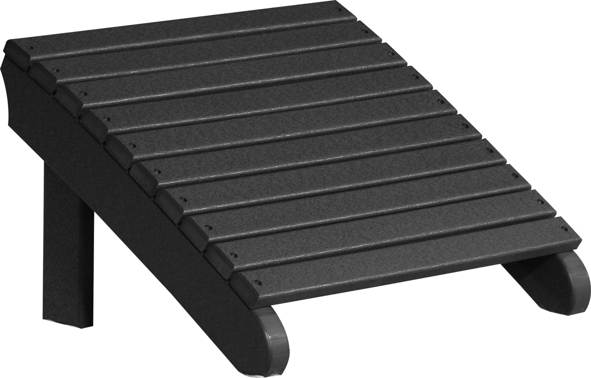 Deluxe Adirondack Footrest Black