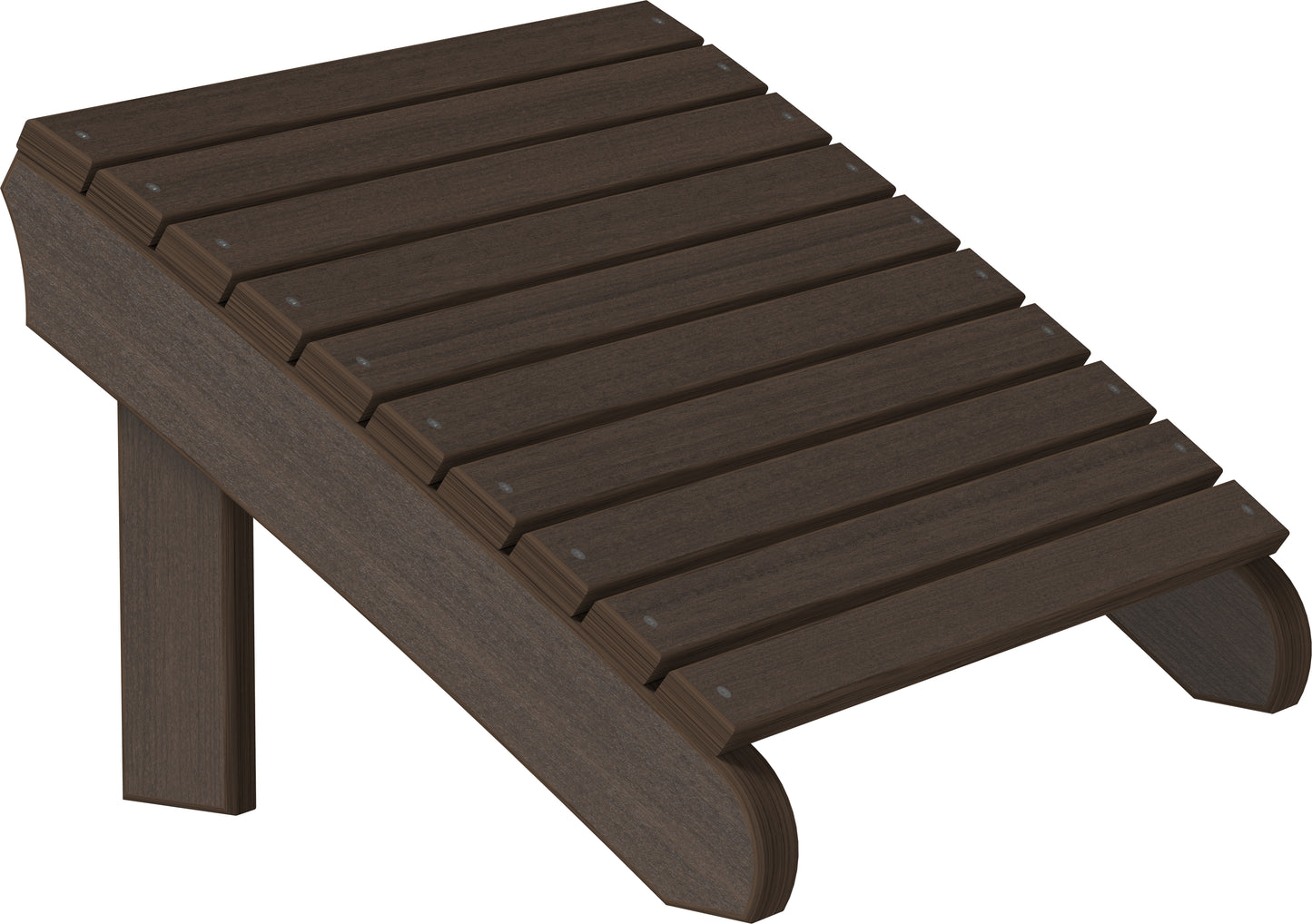 Deluxe Adirondack Footrest Brazilian Walnut