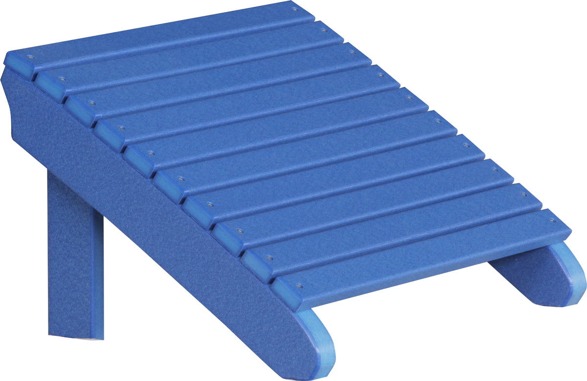 Deluxe Adirondack Footrest Blue