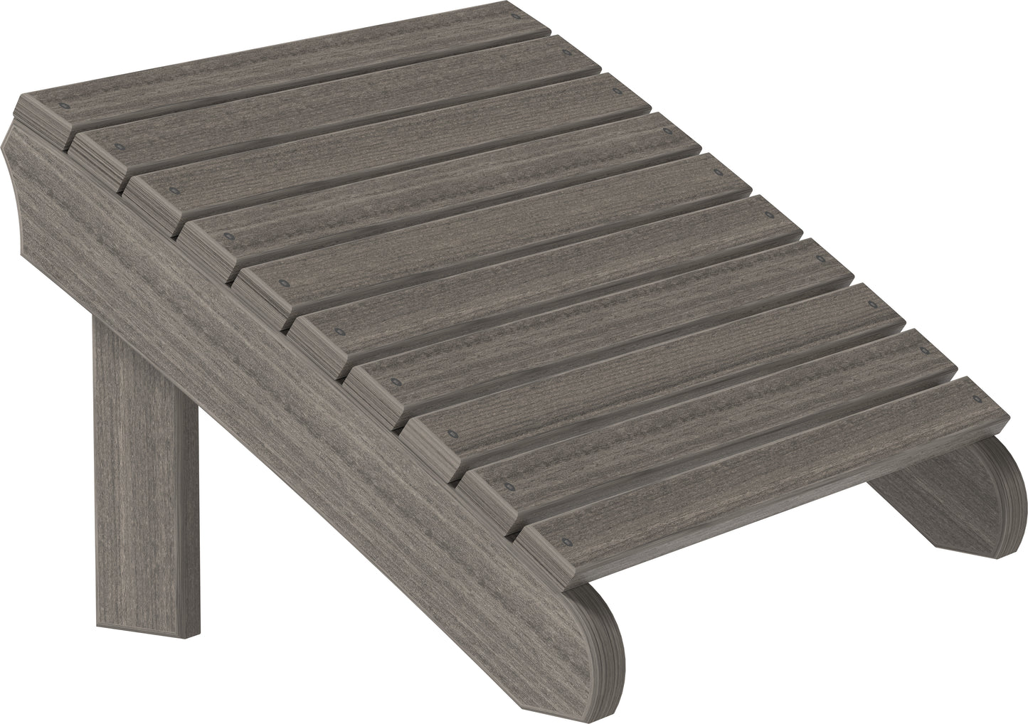 Deluxe Adirondack Footrest Coastal Gray