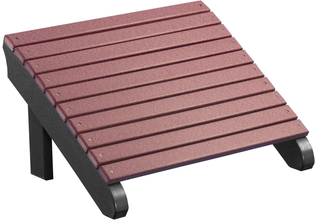 Deluxe Adirondack Footrest Cherrywood & Black
