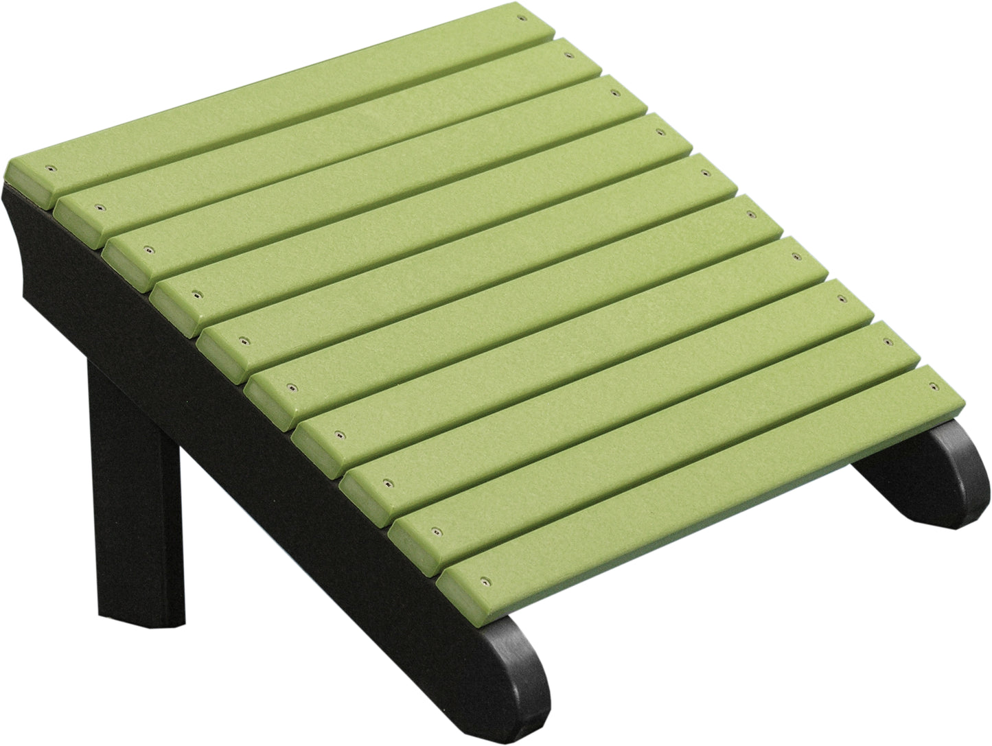 Deluxe Adirondack Footrest Lime Green & Black