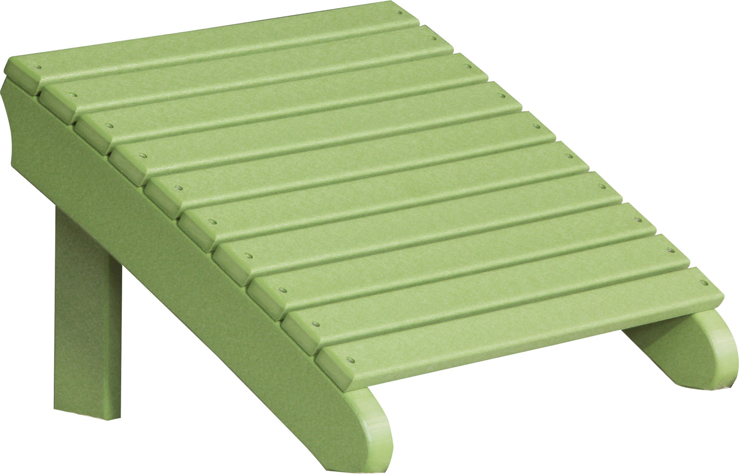 Deluxe Adirondack Footrest Lime Green