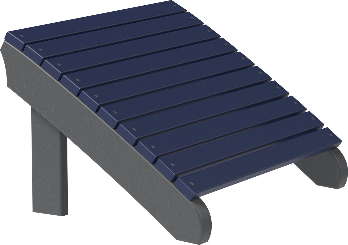Deluxe Adirondack Footrest Patriot Blue & Slate