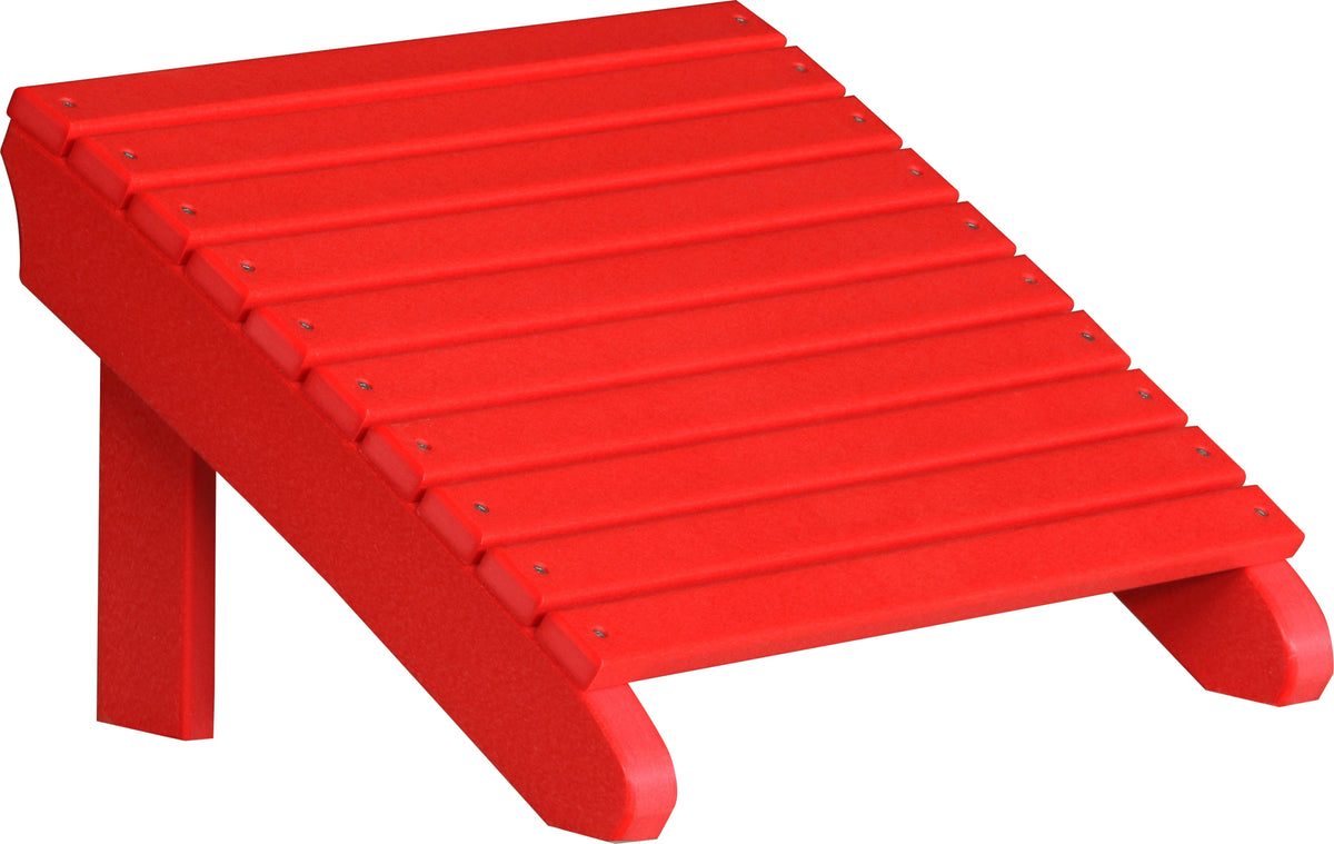 Deluxe Adirondack Footrest Red
