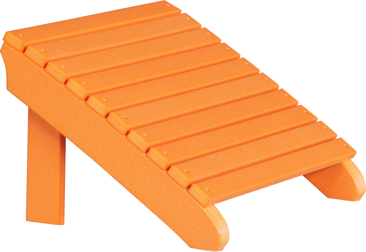 Deluxe Adirondack Footrest Tangerine