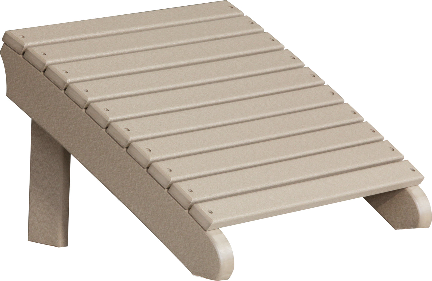 Deluxe Adirondack Footrest Weatherwood