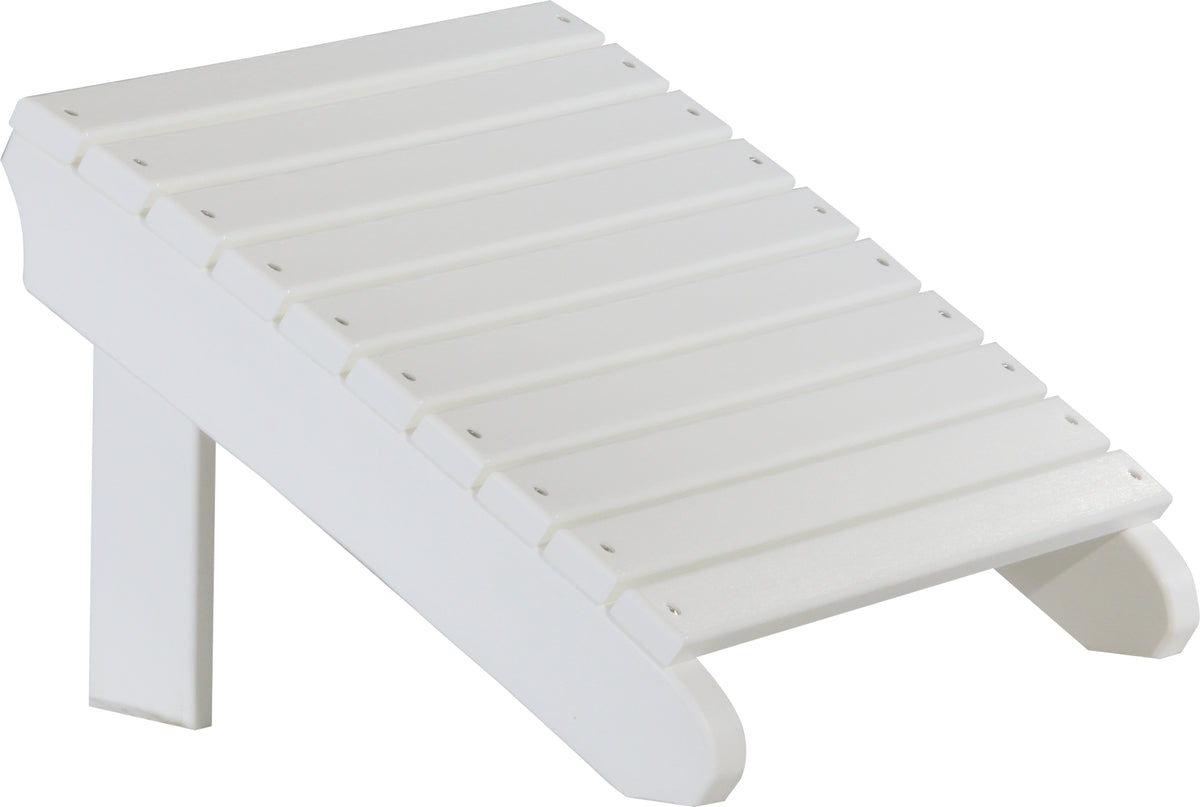 Deluxe Adirondack Footrest White