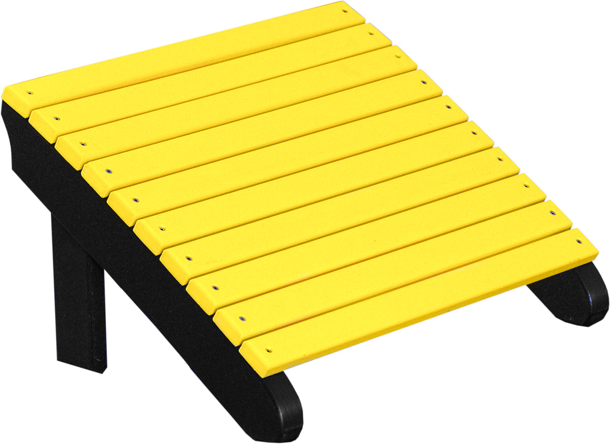 Deluxe Adirondack Footrest Yellow & Black