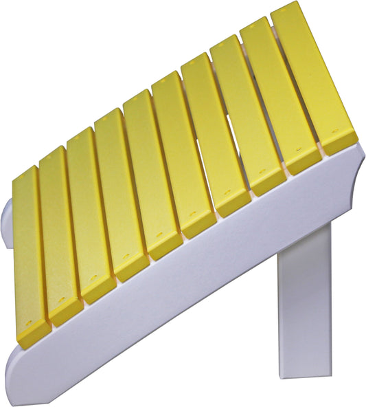 Deluxe Adirondack Footrest Yellow & White