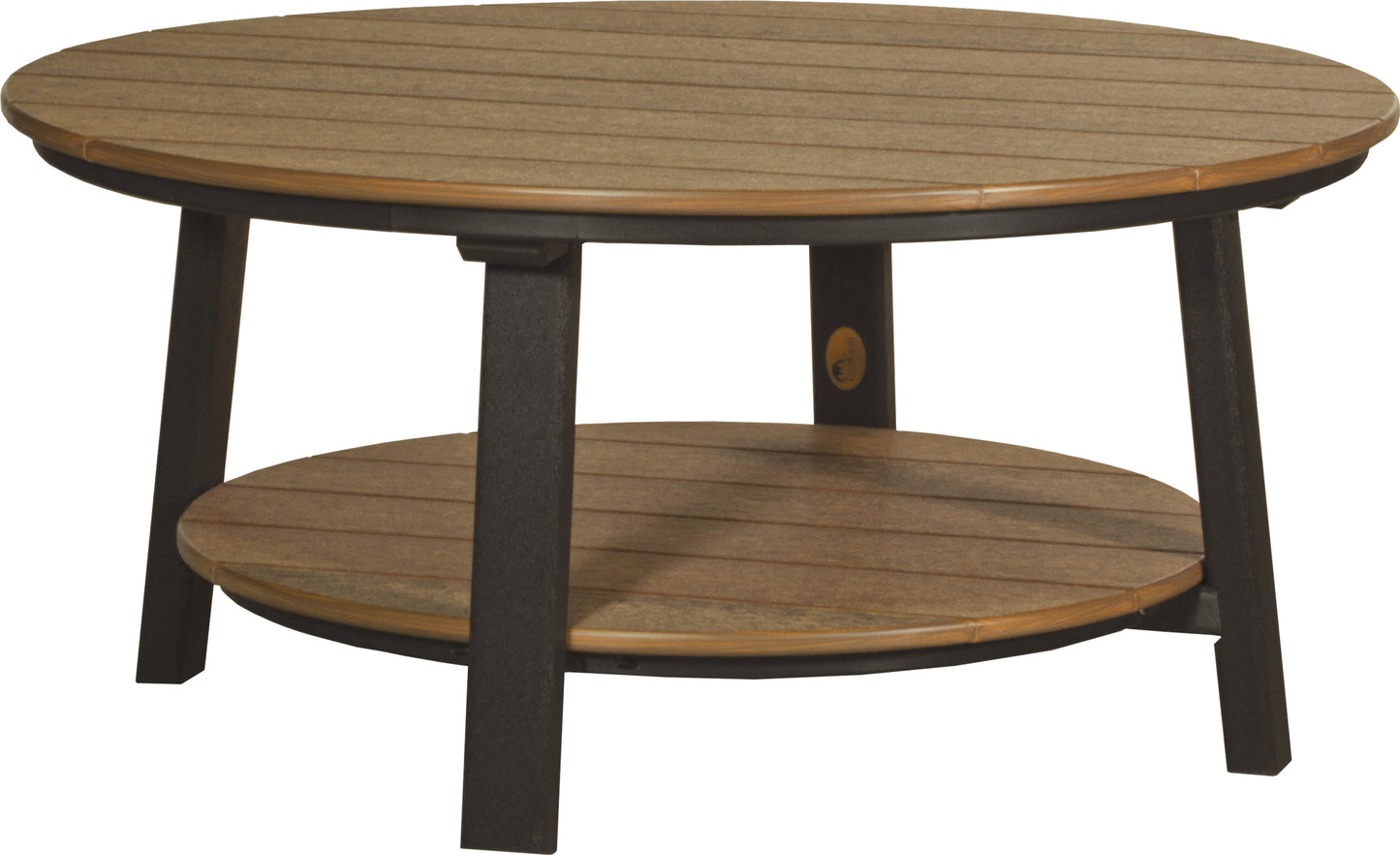 Deluxe Conversation Table Antique Mahogany & Black