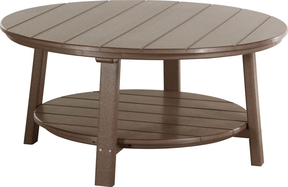 Deluxe Conversation Table Chestnut Brown