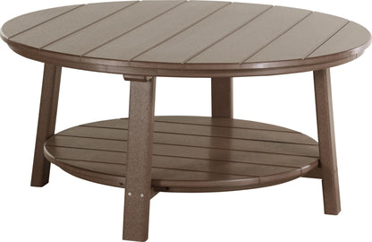 Deluxe Conversation Table Chestnut Brown
