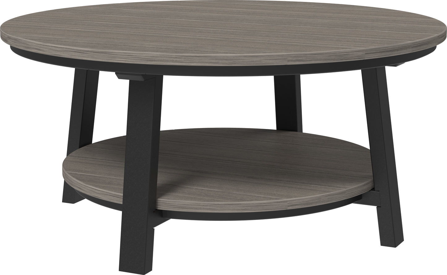 Deluxe Conversation Table Coastal Gray & Black
