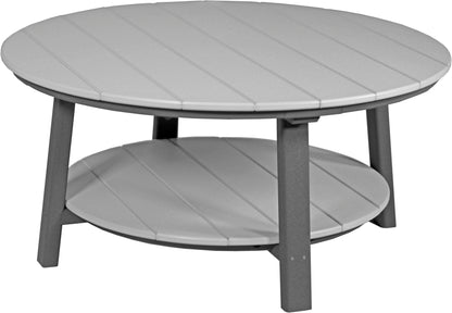 Deluxe Conversation Table Dove Gray & Slate