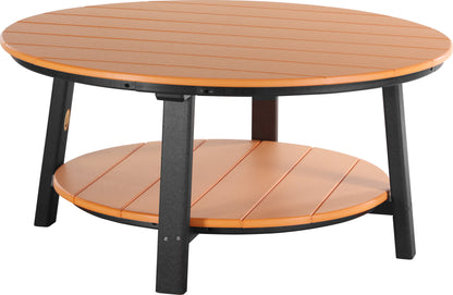 Deluxe Conversation Table Tangerine & Black