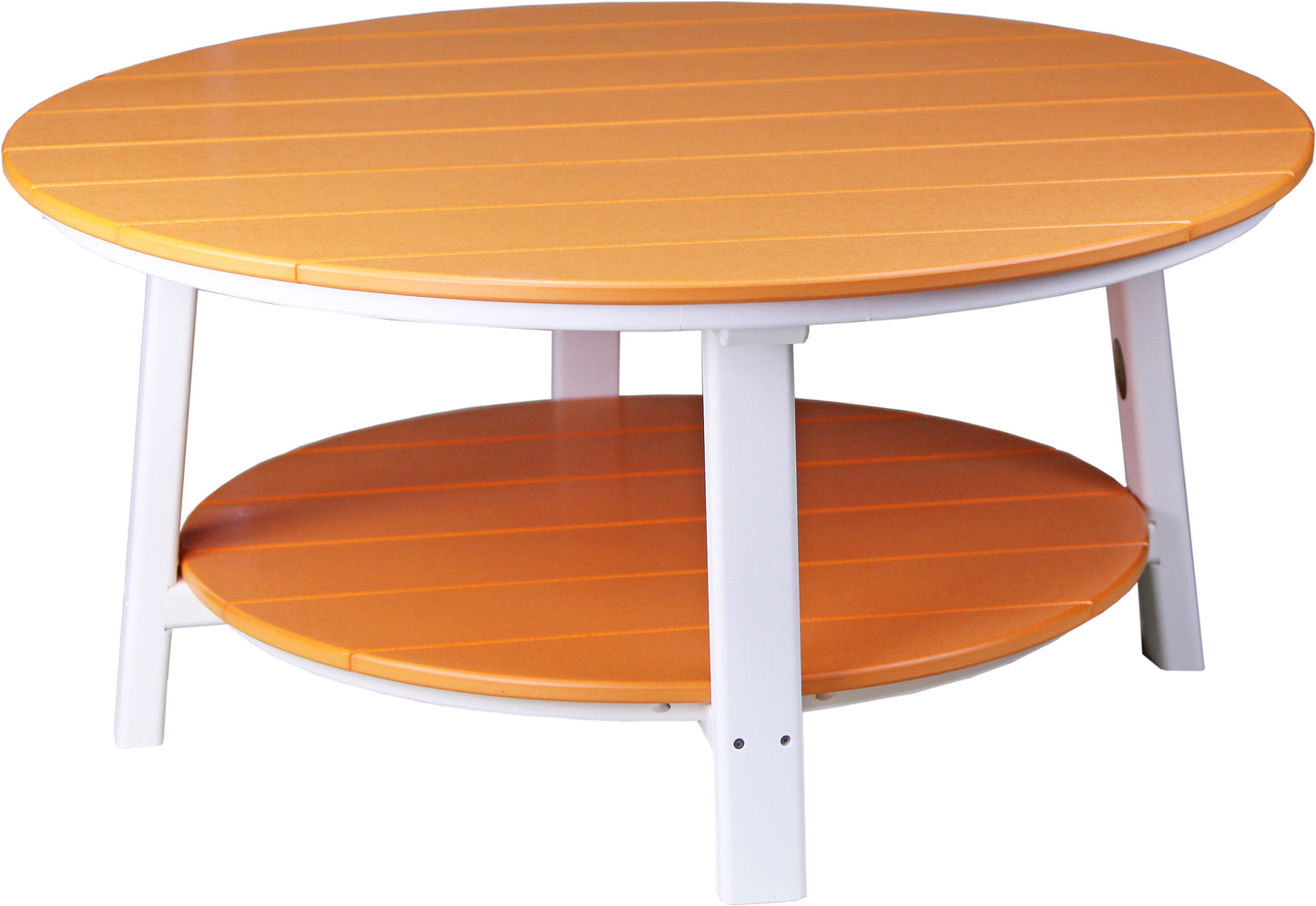 Deluxe Conversation Table Tangerine & White