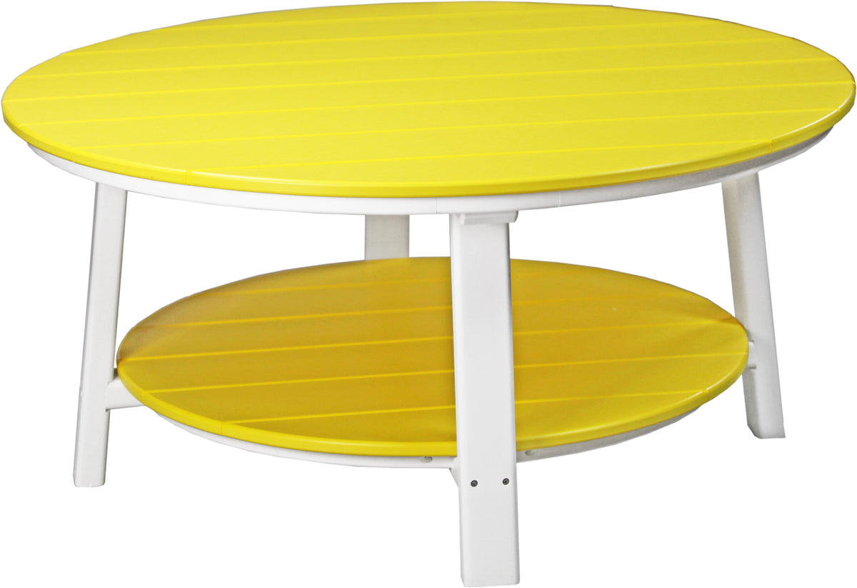 Deluxe Conversation Table Yellow & White