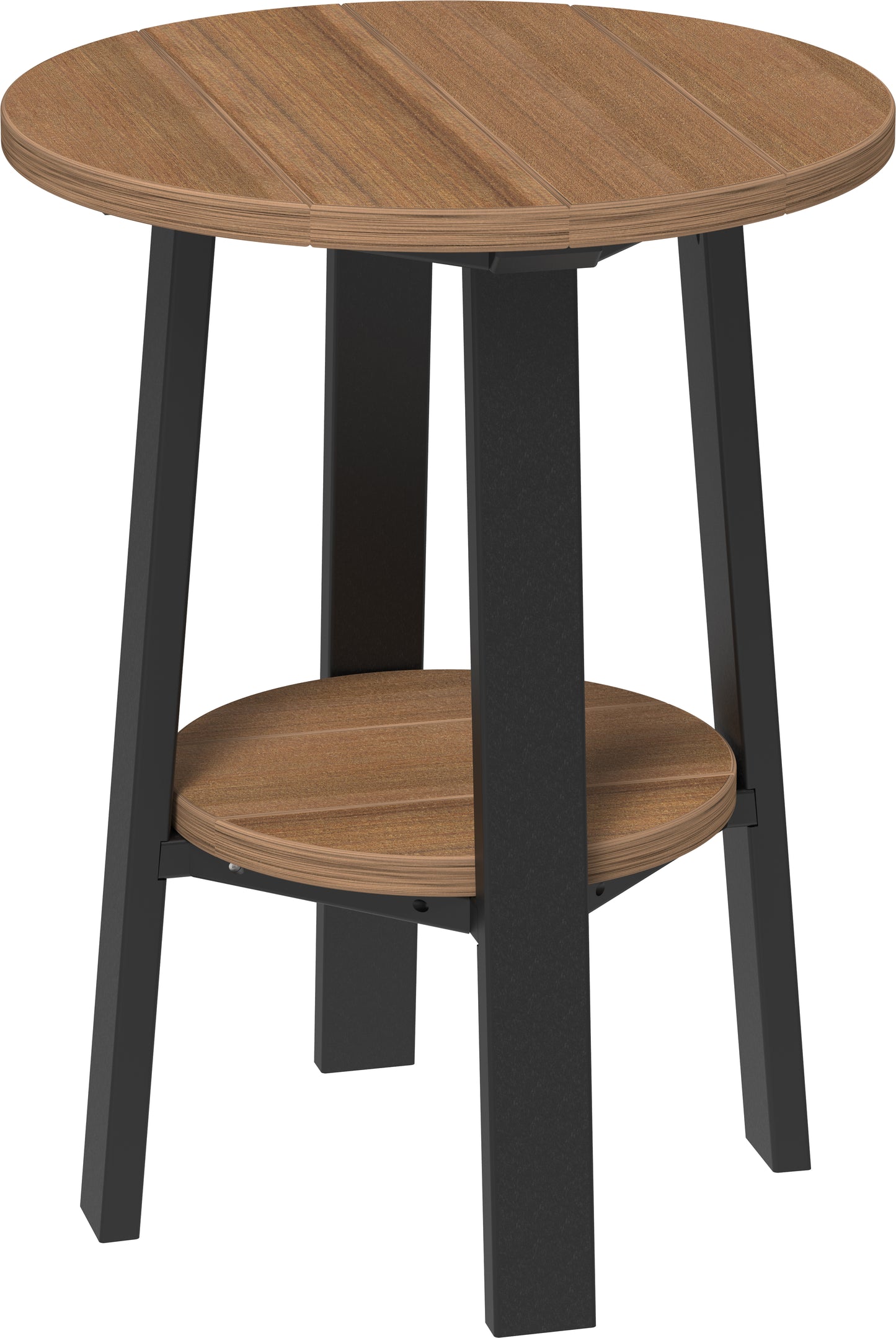 Deluxe End Table (28") (Antique Mahogany & Black) 28 Inch