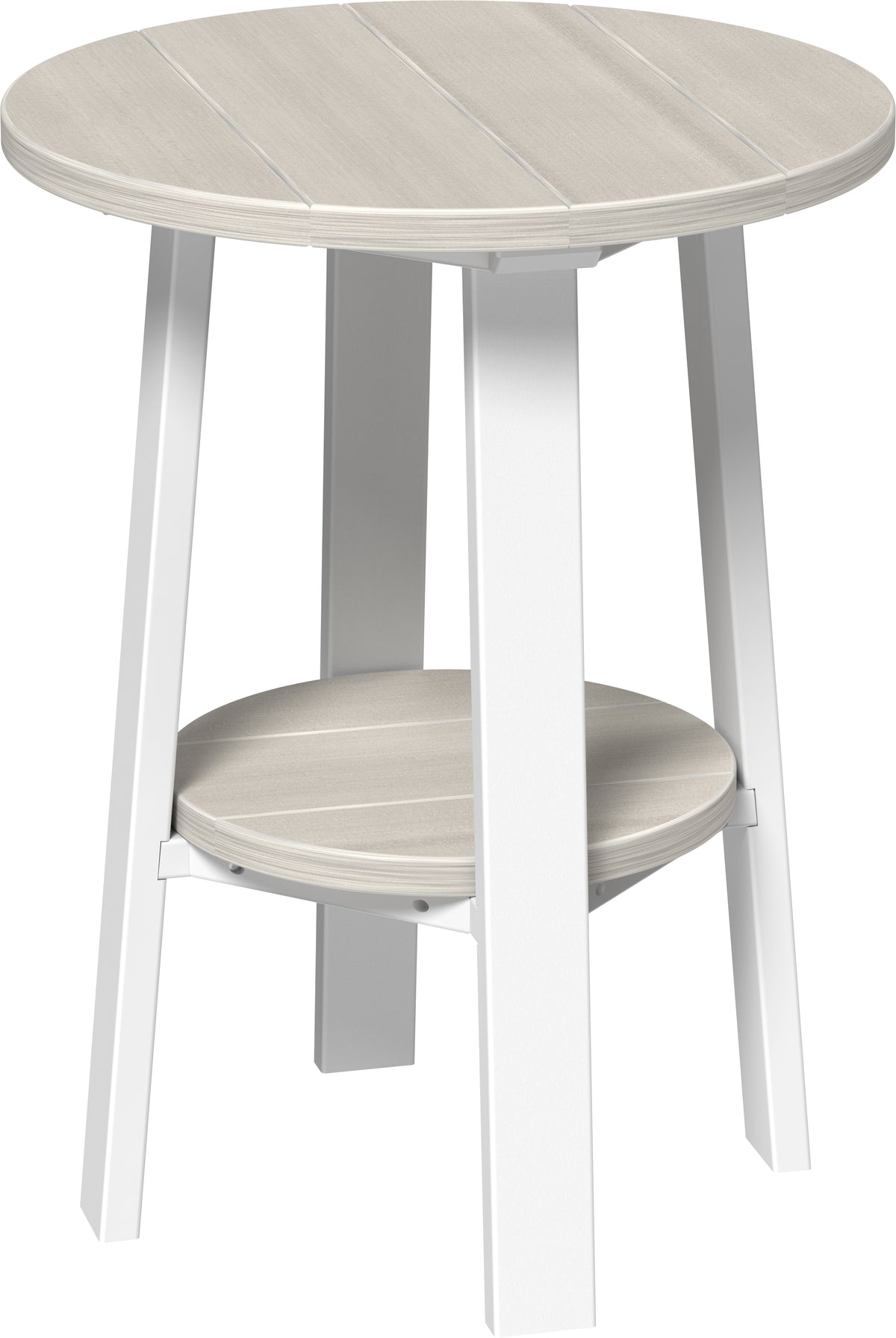 Deluxe End Table (28") (Birch & White) 28 Inch