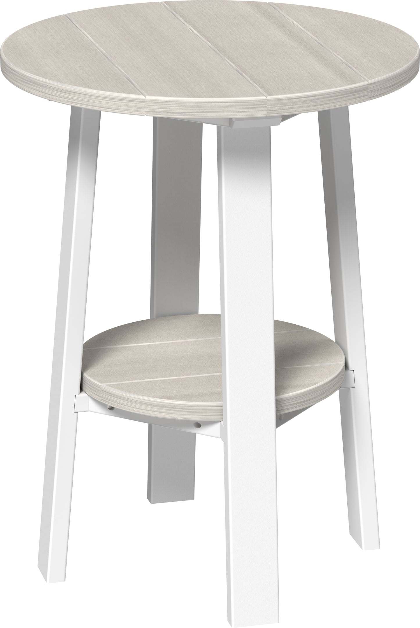 Deluxe End Table (28") (Birch & White) 28 Inch