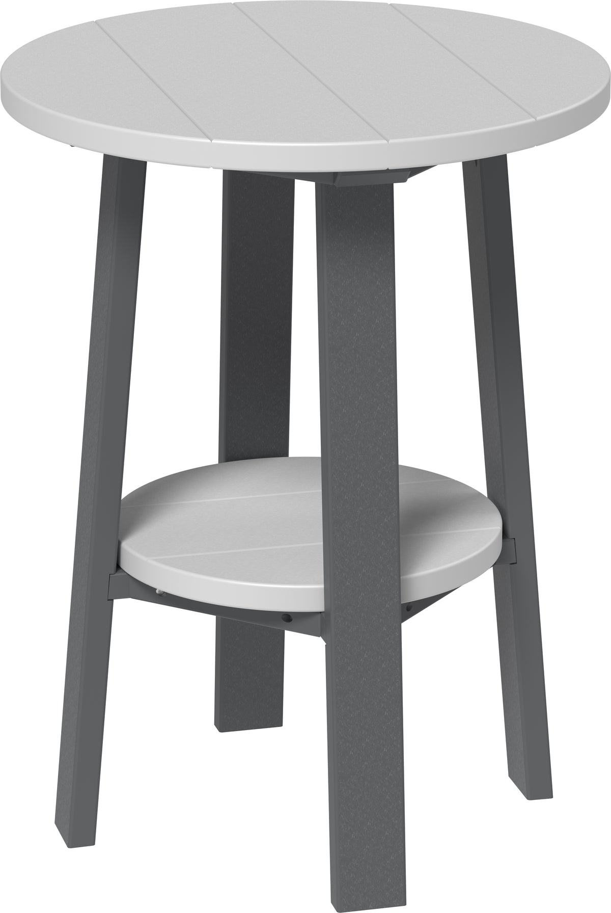 Deluxe End Table (28") (Dove Gray & Slate) 28 Inch