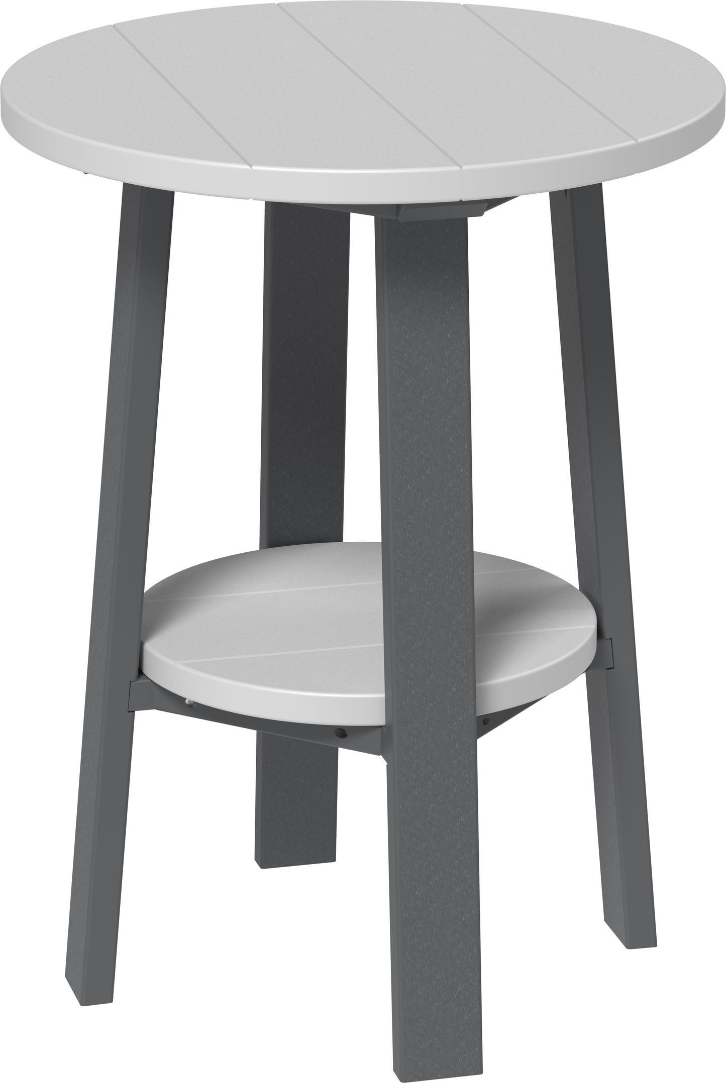 Deluxe End Table (28") (Dove Gray & Slate) 28 Inch