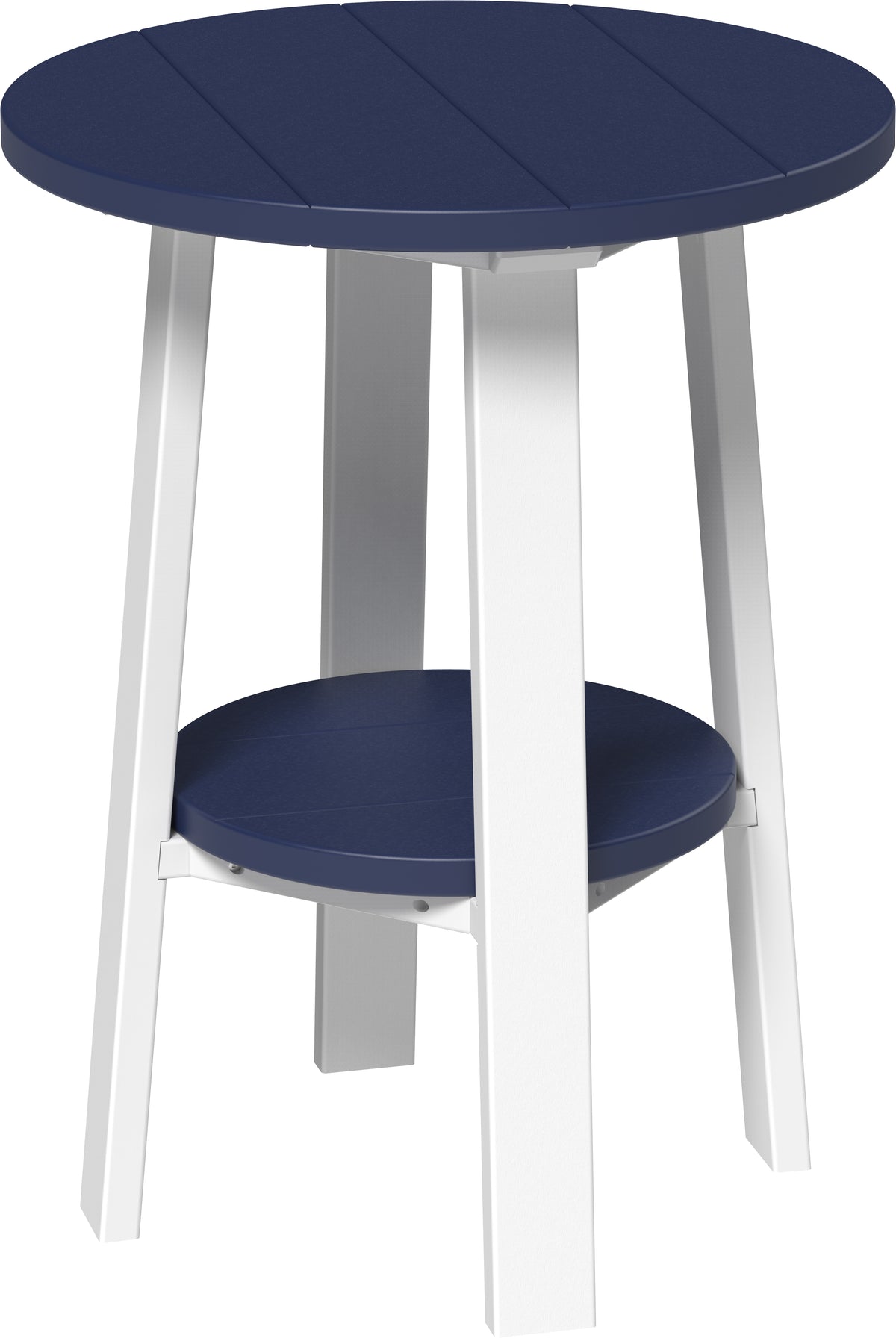 Deluxe End Table (28") (Patriot Blue & White) 28 Inch