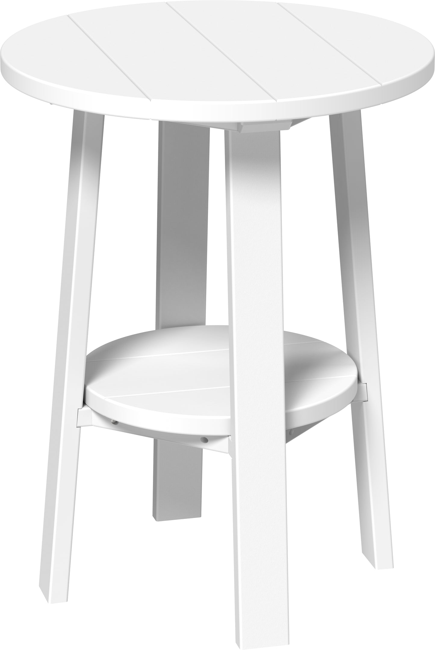 Deluxe End Table (28") (White) 28 Inch