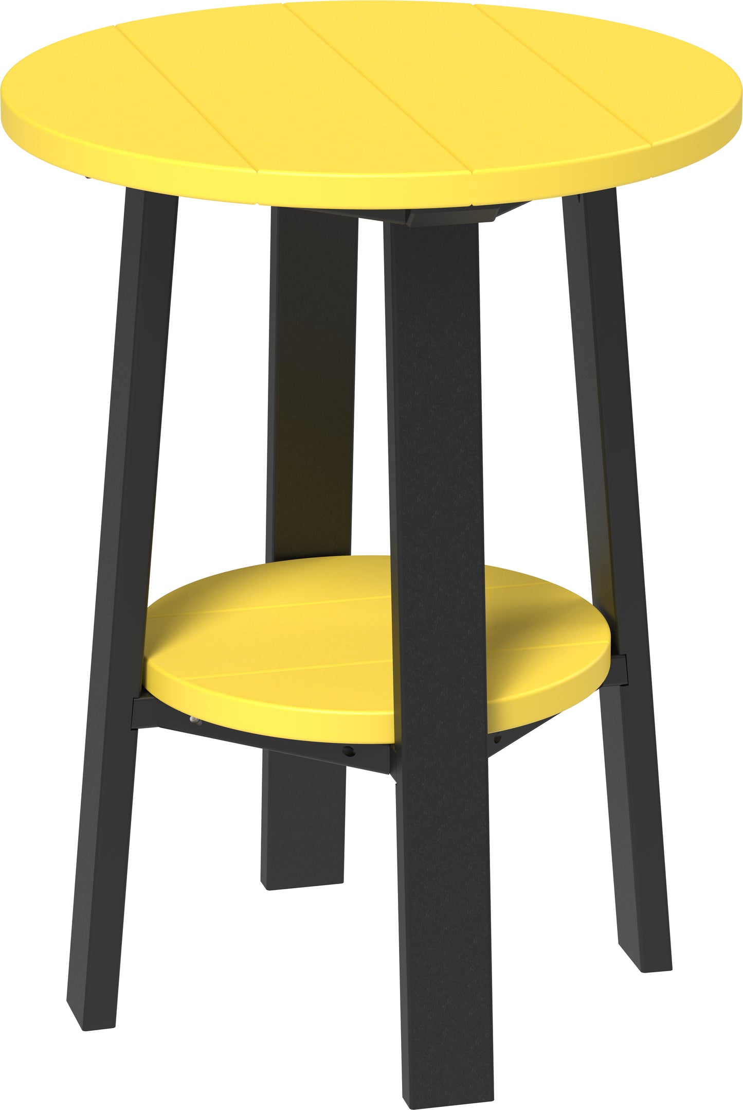 Deluxe End Table (28") (Yellow & Black) 28 Inch