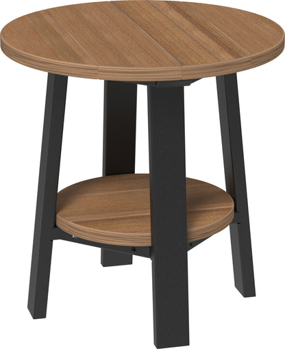 Deluxe End Table Antique Mahogany & Black
