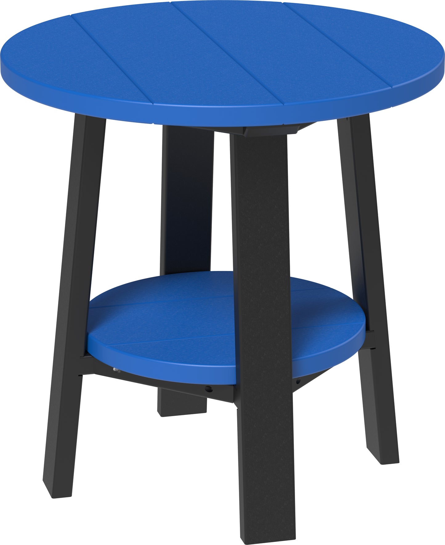 Deluxe End Table Blue & Black