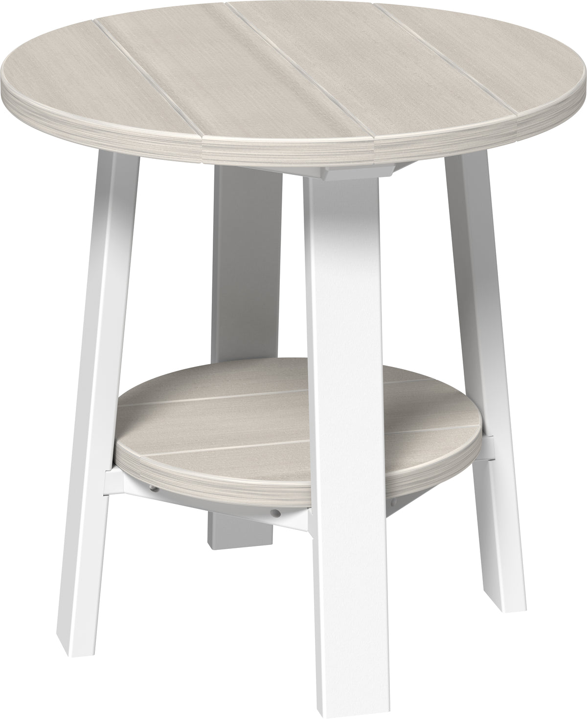 Deluxe End Table Birch & White