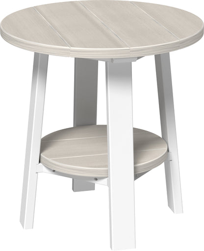 Deluxe End Table Birch & White