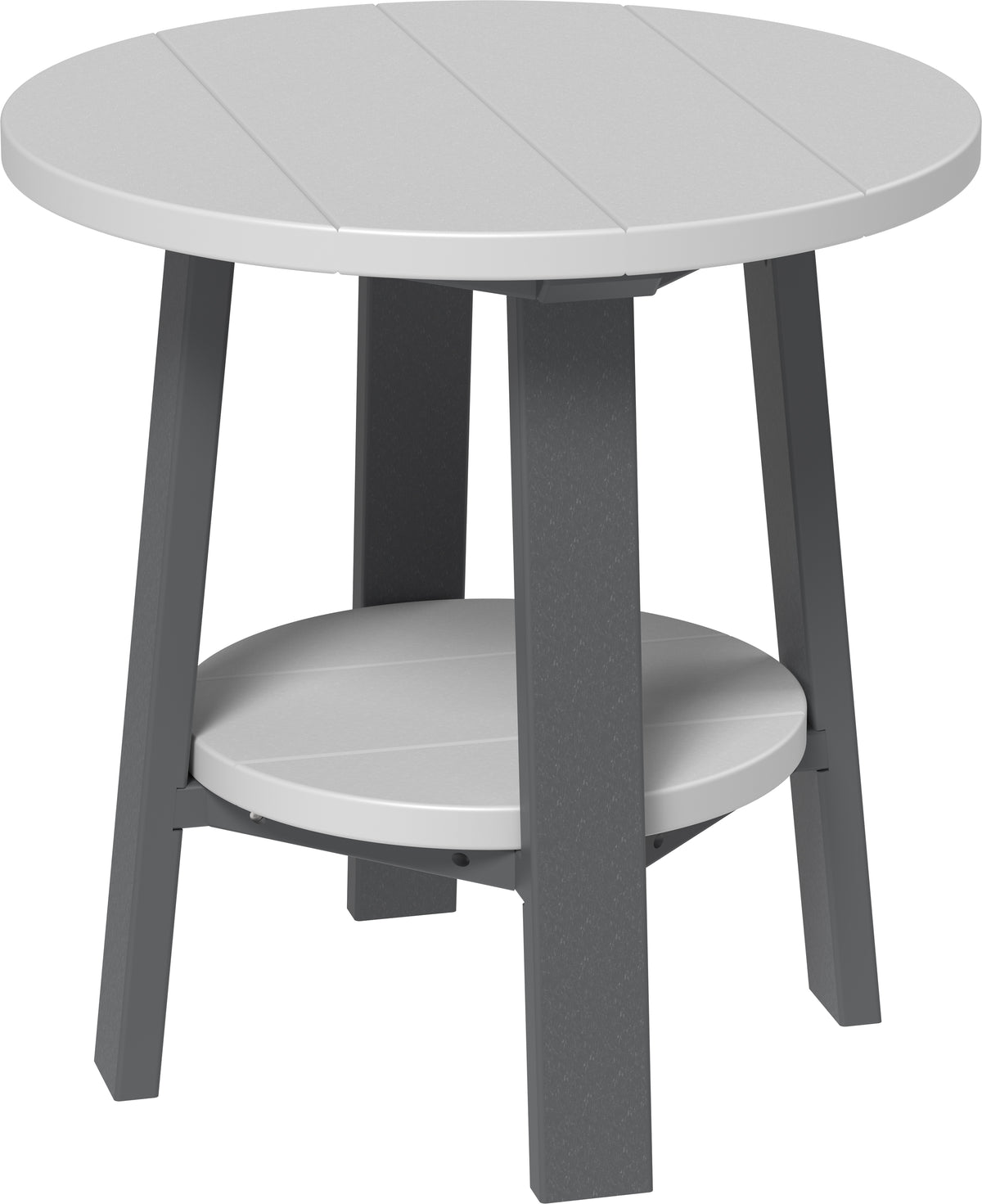 Deluxe End Table Dove Gray & Slate