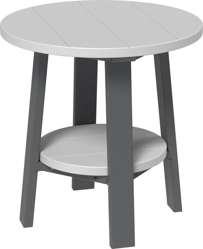 Deluxe End Table Dove Gray & Slate