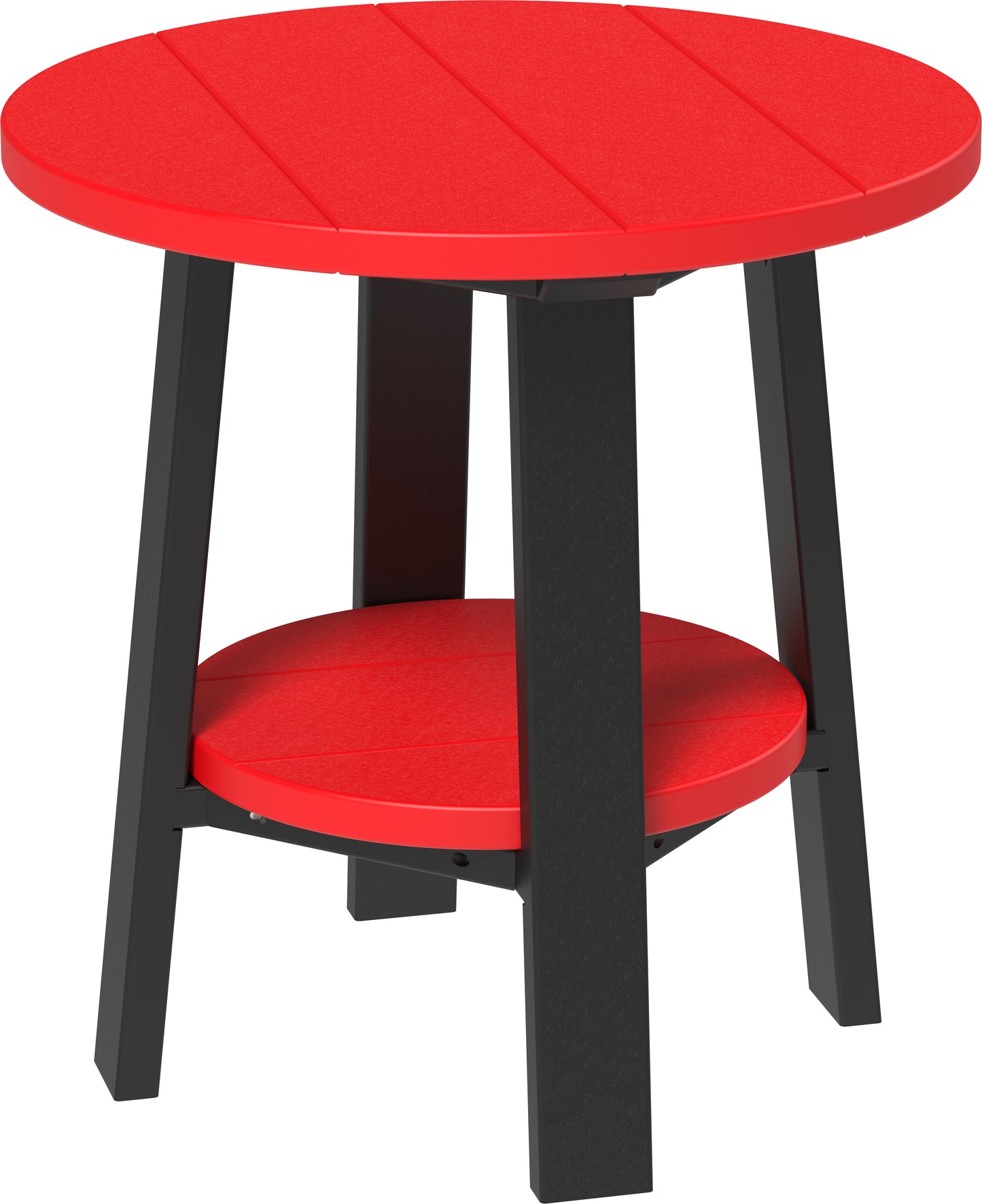Deluxe End Table Red & Black
