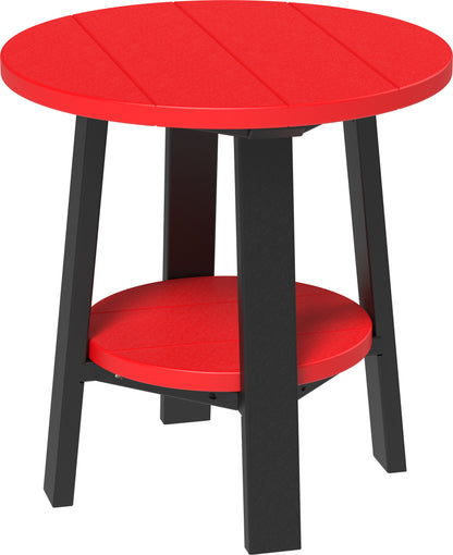 Deluxe End Table Red & Black