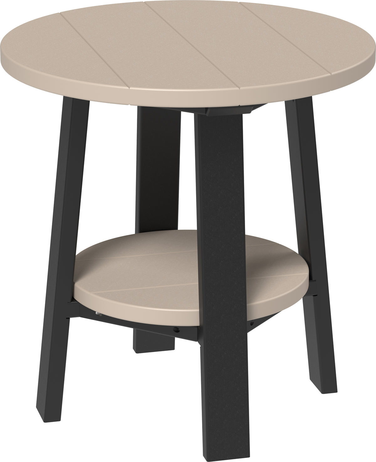 Deluxe End Table Weatherwood & Black