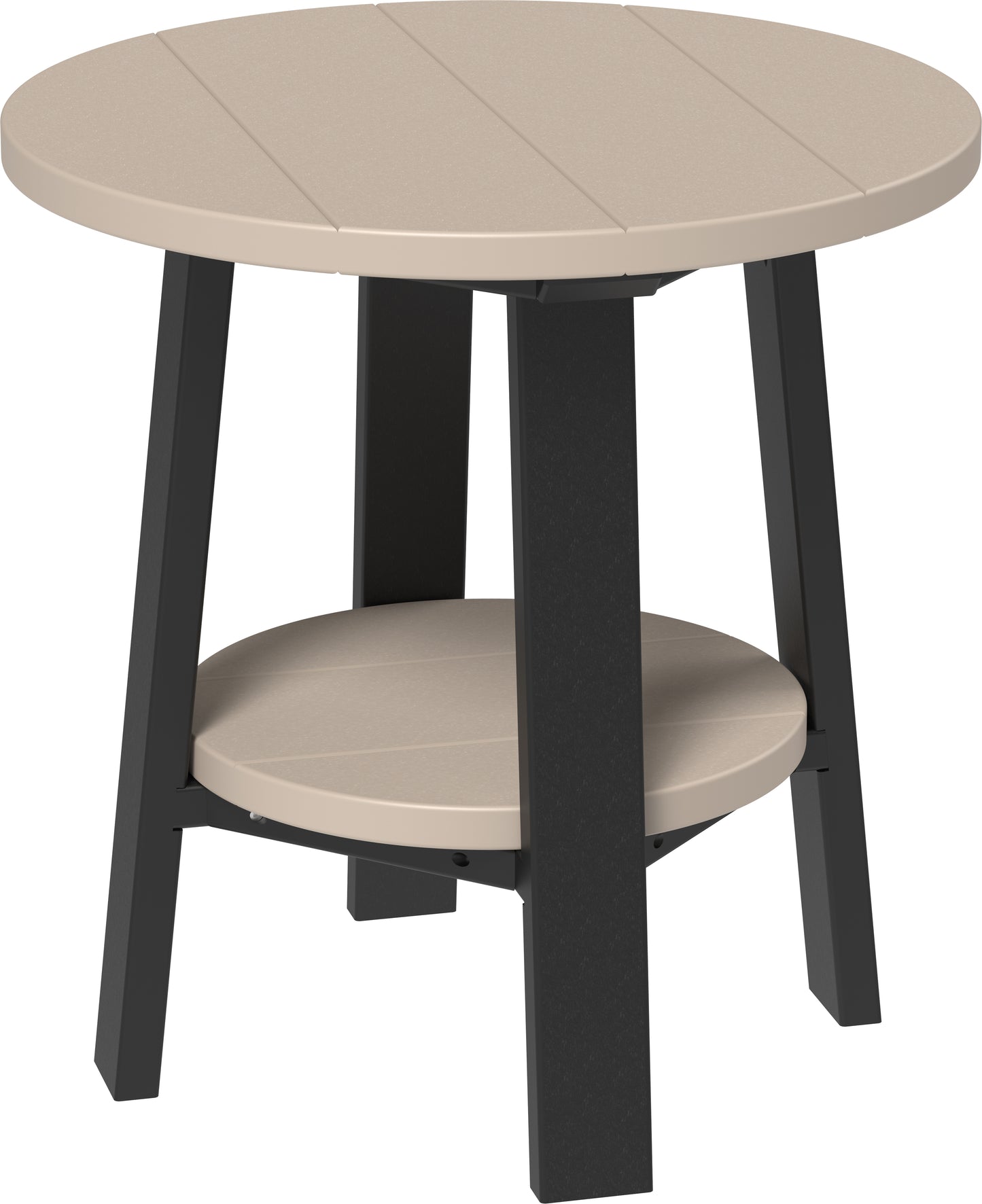 Deluxe End Table Weatherwood & Black
