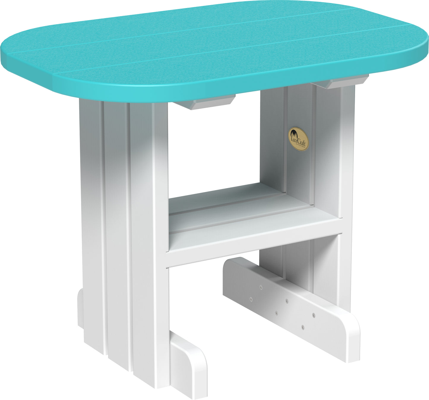 End Table Aruba Blue & White