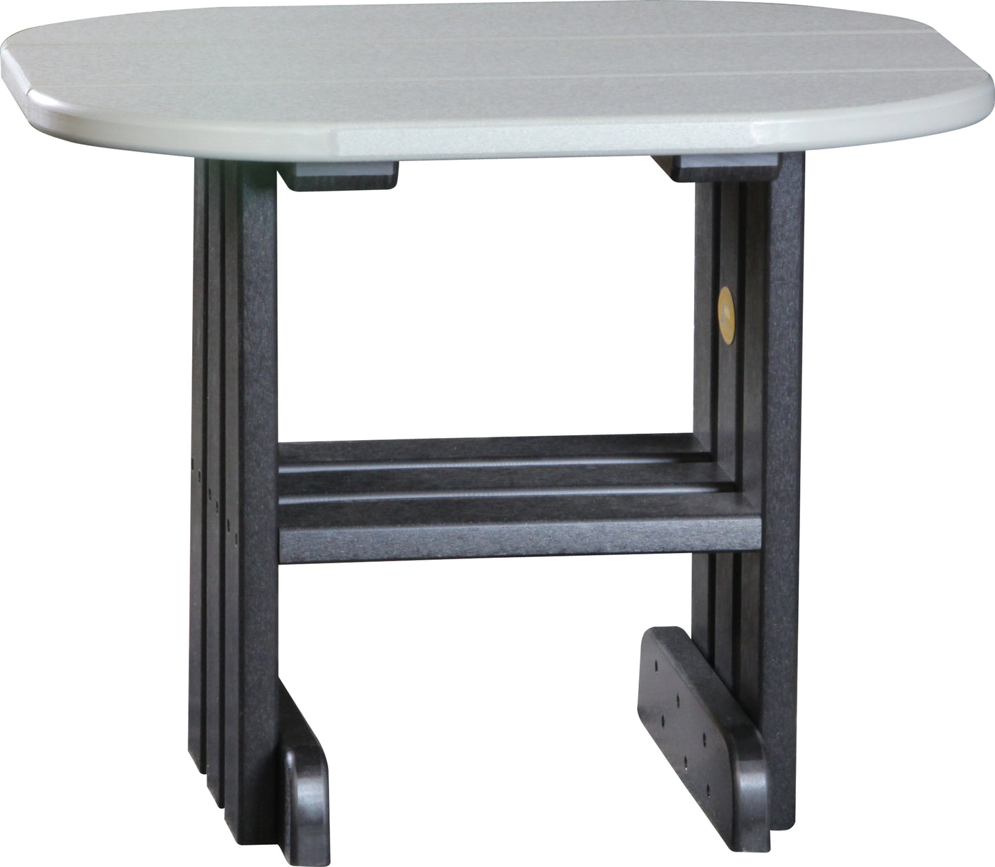 End Table Dove Gray & Black