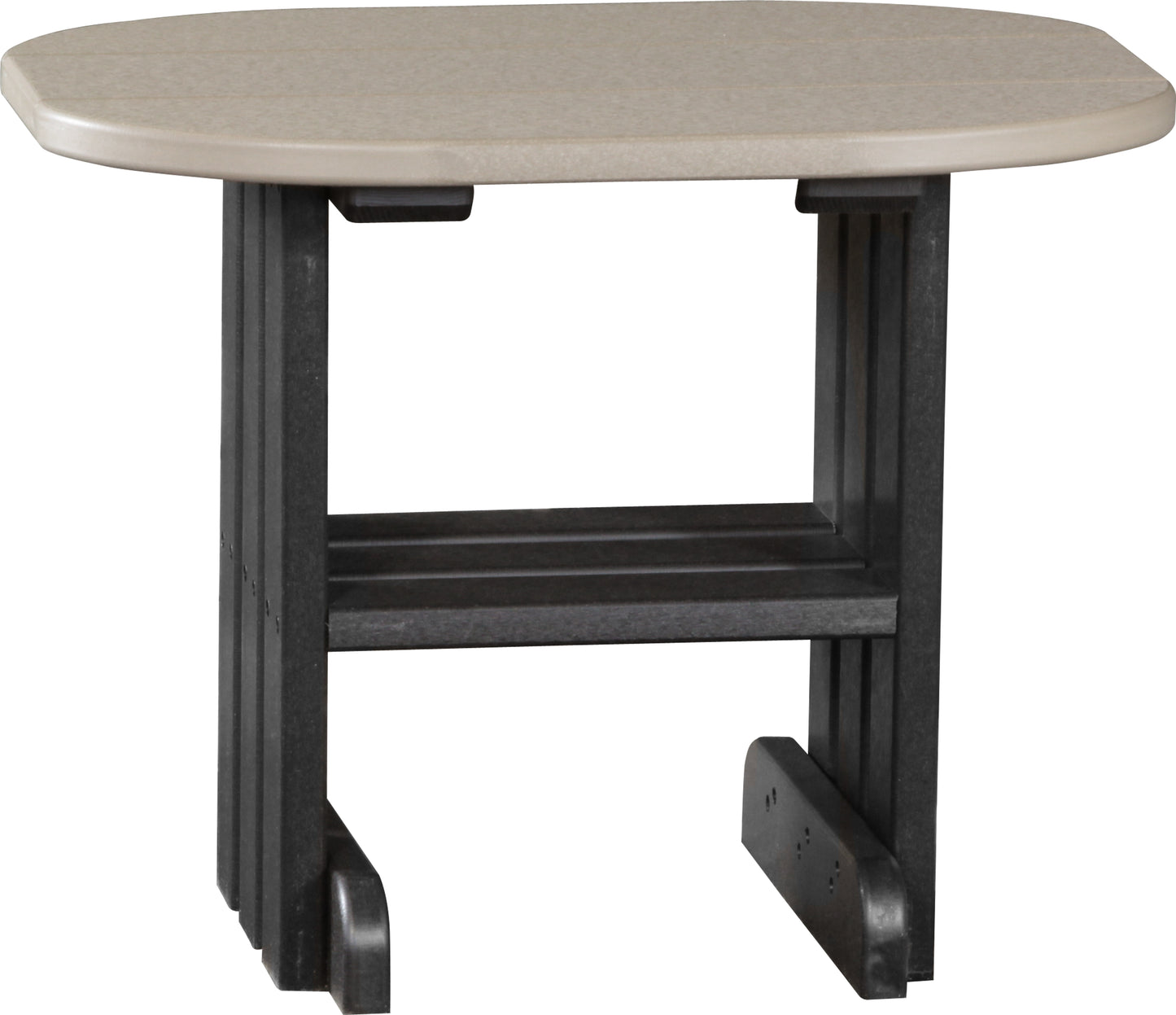 End Table Weatherwood & Black
