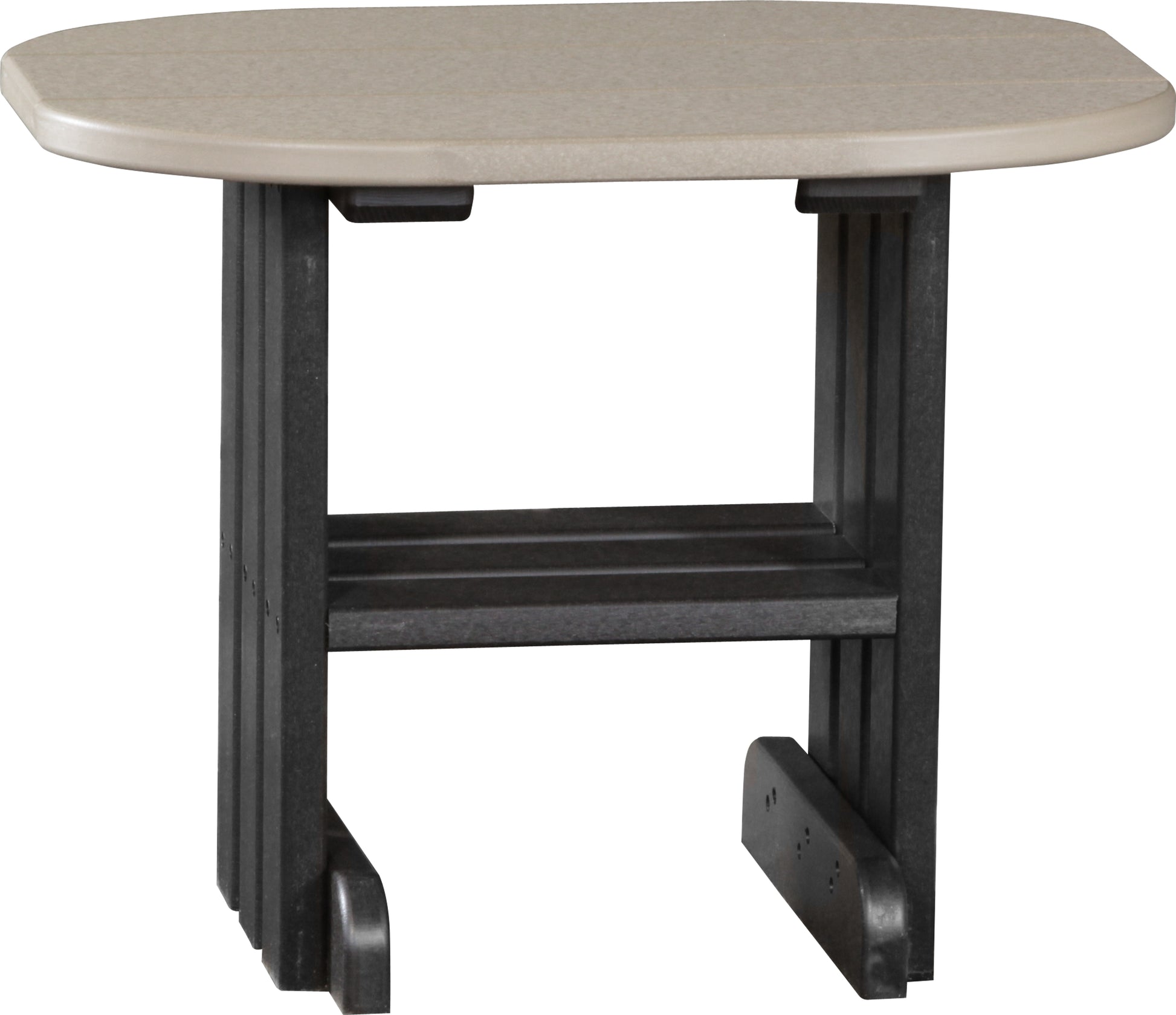 End Table Weatherwood & Black