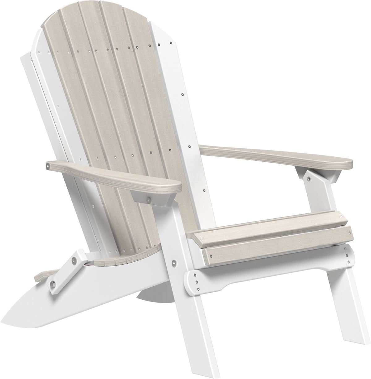 Folding Adirondack Chair Birch & White
