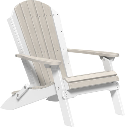 Folding Adirondack Chair Birch & White