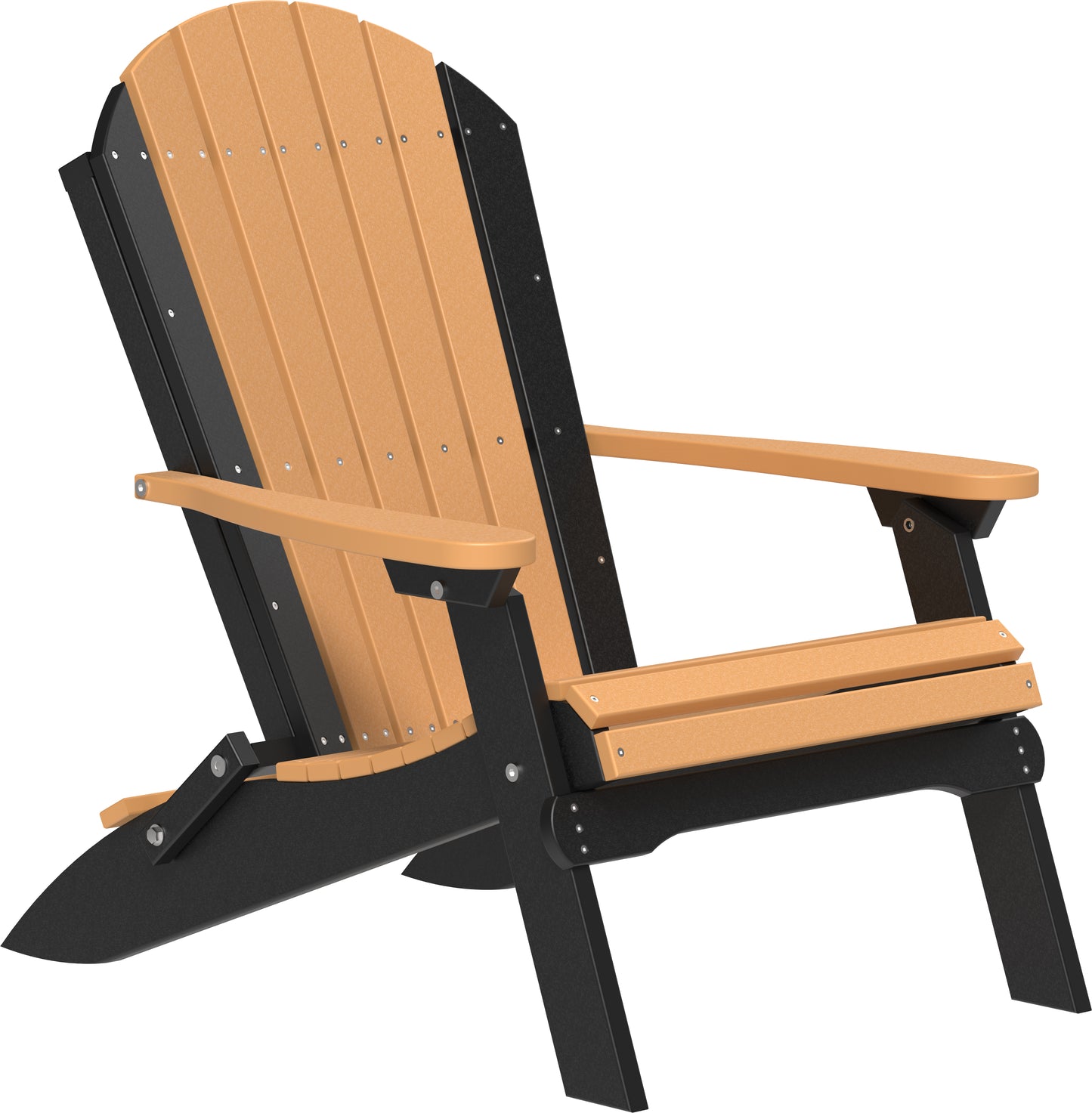 Folding Adirondack Chair Cedar & Black